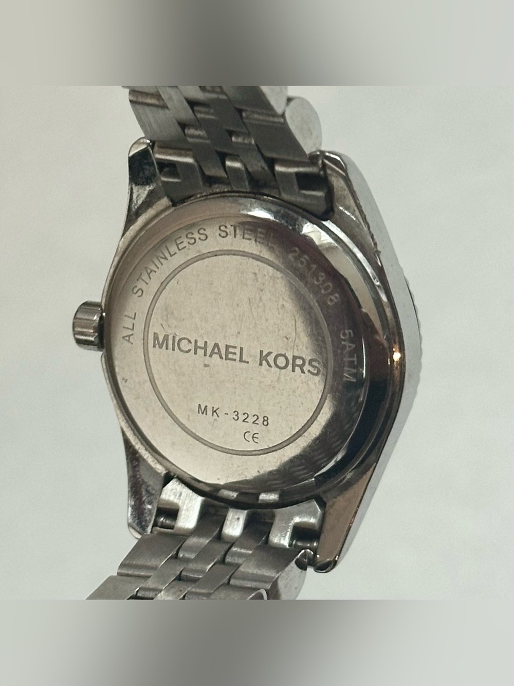 Michael Kors Petite Lexington Watch Stainless Steel Silver Tone Mini MK3228 - Picture 5 of 5